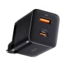 Мережевий зарядний пристрій 1 Type-C/1 USB Вихід Мережевий зарядний пристрій 1 Type-C/1 USB Вихід